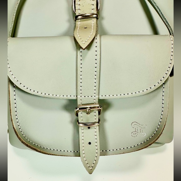 GRAFEA England Michelle Full Grain Utility Leather Baby Small Backpack in Grey - Picture 8 of 16